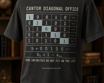 Cantor Diagonal Office Shirt | Infinity Mathematics Logic Tee
