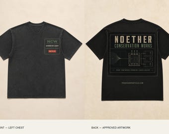 Noether Conservation Works Crew Shirt | Physics Workwear Tee