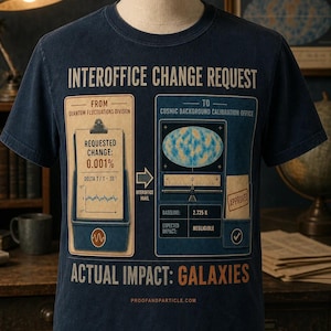 Cosmic Background Calibration Office Shirt | Cosmology Tee