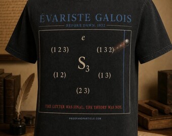 Évariste Galois Shirt | Before Dawn 1832 Mathematics History Tee