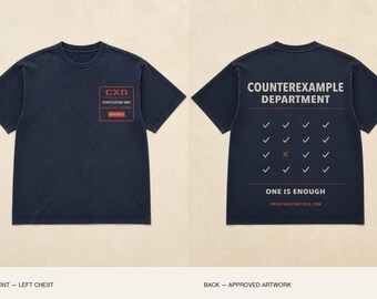 Counterexample Department Crew Shirt | Math Workwear Tee