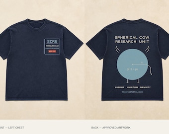 Spherical Cow Research Unit Crew Shirt | Physics Workwear Tee