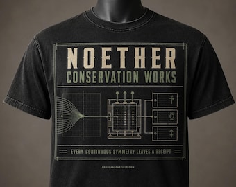 Noether Conservation Works Shirt | Symmetry Physics Tee