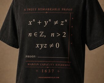 Fermat's Last Theorem Shirt | Margin Capacity Exceeded Math Tee