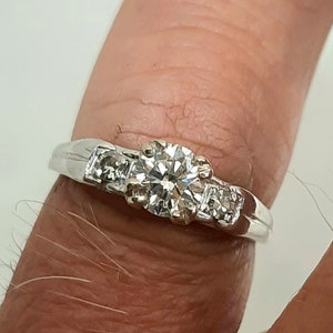 Vintage Platinum diamond band