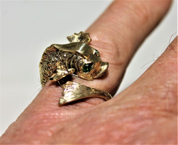 Victorian Fish ring gold