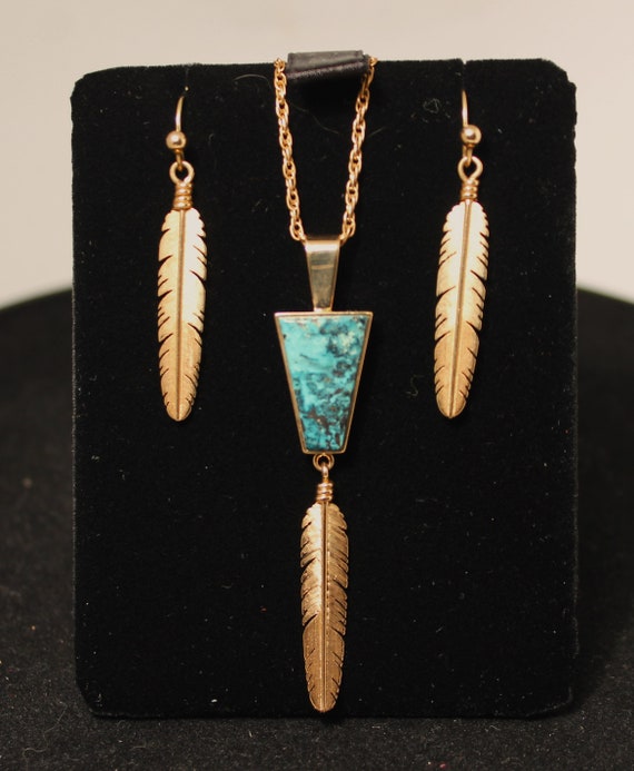 Navaho gold turquoise by Boyd Tsosie