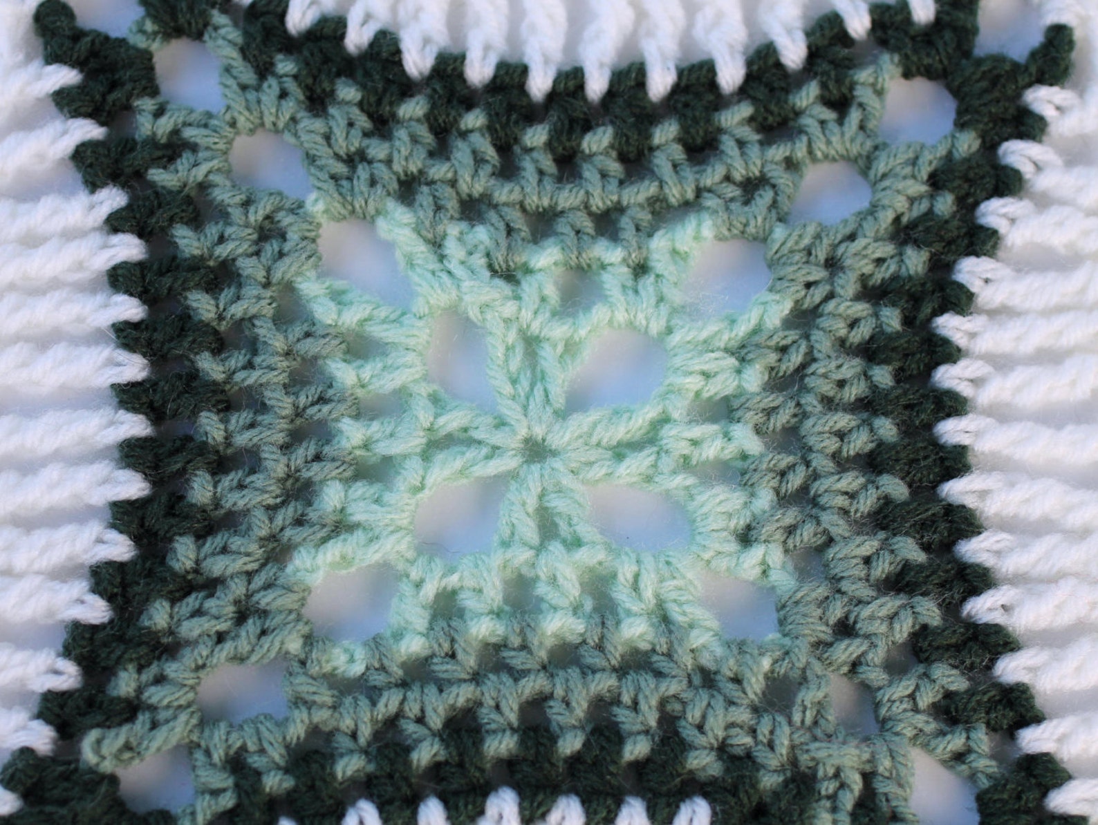 Vintage Crochet Cathedral Window Afghan Blanket Crochet Pattern PDF