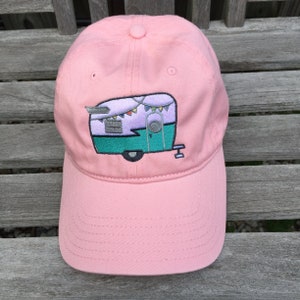 Retro Shasta Trailer Aqua and White Baseball Hat~ Shasta Camper~ Vintage Shasta Camper Ball Cap