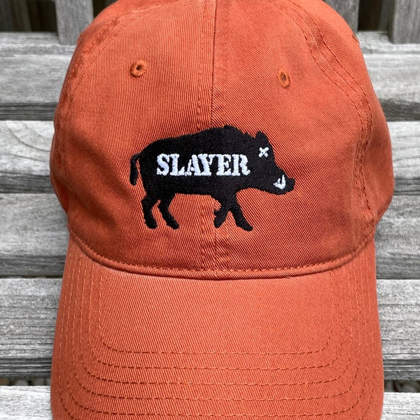 Texas Dad Gift,Hog Hunting, Wild Boar Hunting, Baseball Hat, Texas Orange baseball hat, Florida Hogs, Texas Hogs