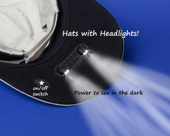 Baseball Hat With Built in Flashlight 