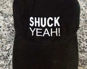 Oyster Shucking Baseball Cap 'SHUCK YEAH!' Hat