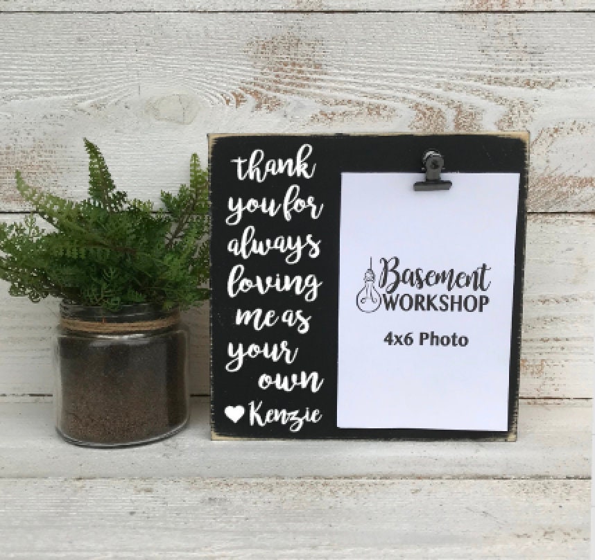Thank You For Always Loving Me As Your Own Personalized Etsy Thank You For Always Loving Me As Your Own Personalized Etsy