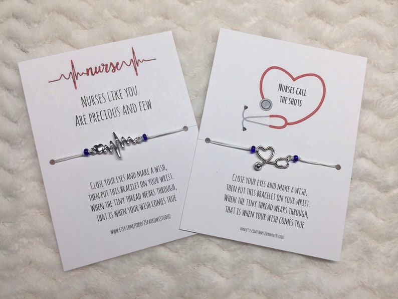 Nurses call the shots Nurse wish bracelet nurse gift nurse Etsy