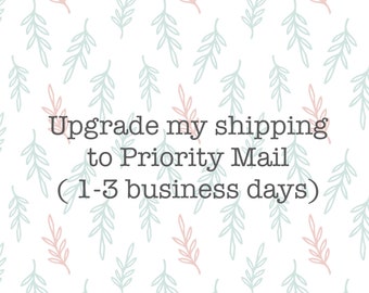 Shipping upgrade to Priority Mail (1-3 business days)
