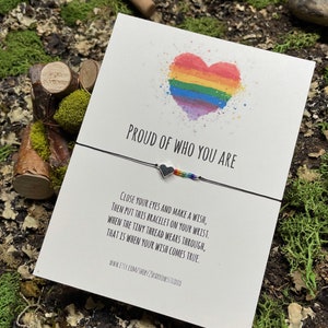 Pride bracelet, gay pride, LGBT bracelet, gay pride jewelry, rainbow bracelet, proud of you