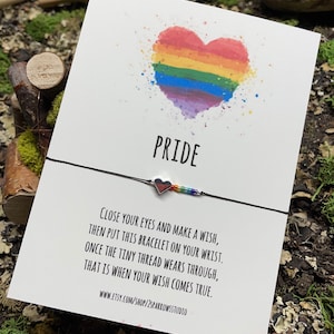 Pride bracelet, gay pride, LGBT bracelet, gay pride jewelry, rainbow bracelet