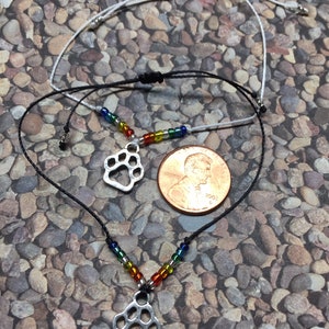 Custom Rainbow Bridge Wish bracelet, pet loss, pet sympathy gift, pet memorial gift dog image 5