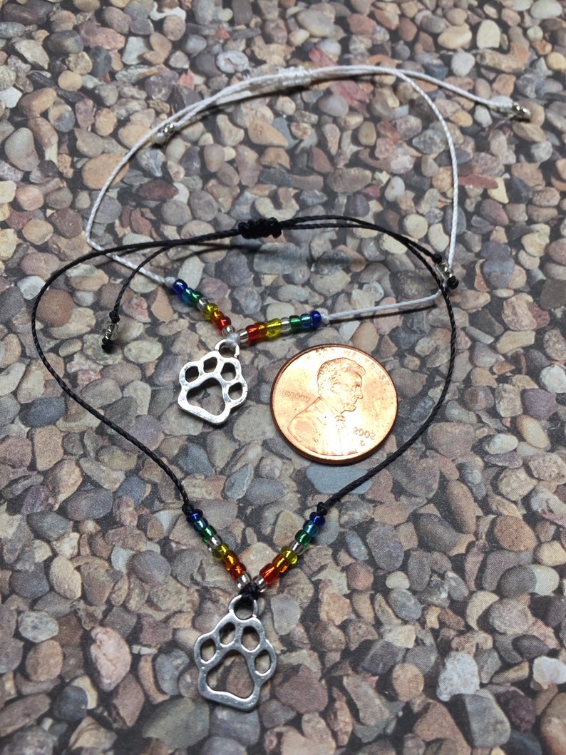 Custom Rainbow Bridge Wish bracelet, pet loss, pet sympathy gift, pet memorial gift dog image 5