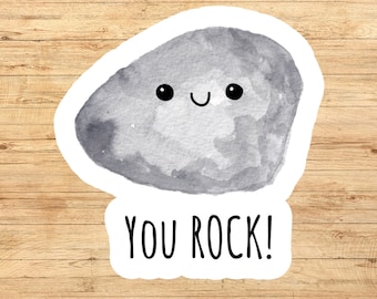 You rock sticker, thank you sticker