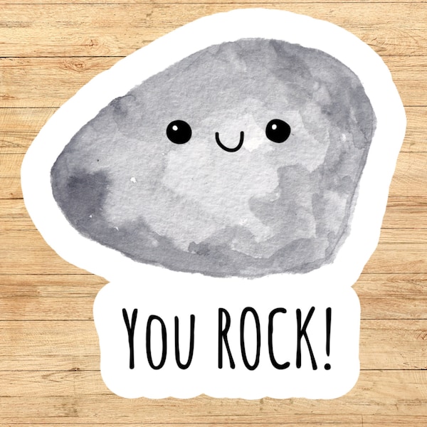 You rock sticker, thank you sticker