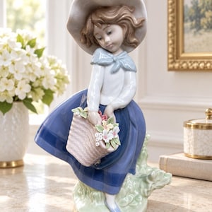 Lladro Girl Figurine With Flowers - Etsy - Page 6