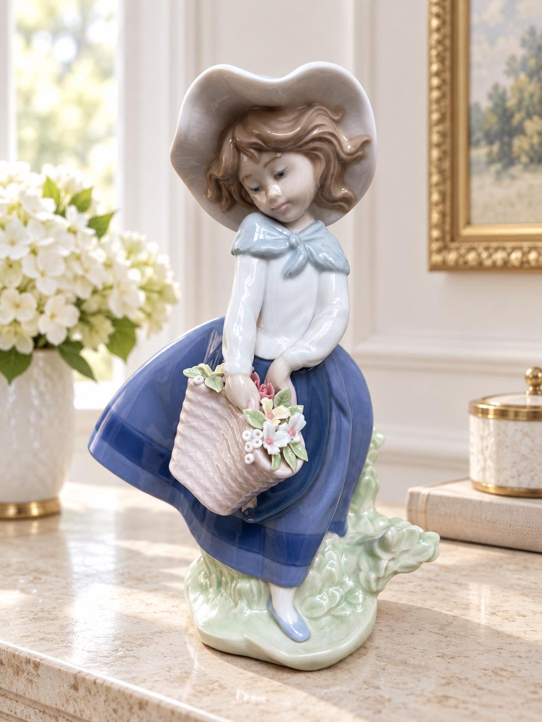 Lladro Girl Figurine With Flowers - Etsy - Page 6