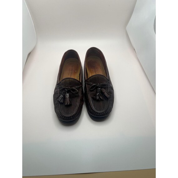 Johnston & Murphy, Johnston & Murphy Passport Mens Brown Leather Tassel Loafers Made in Italy 8 M