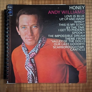 Andy Williams Upcycled Album Cover Sketch Book