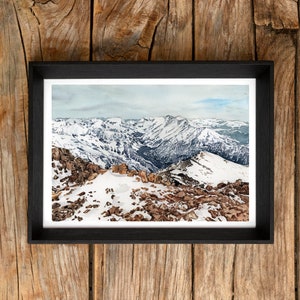 Mt Elbert | Original Watercolor Print | Colorado Rockies Art | Unframed 8x10 | Optional 1/2 inch White Border