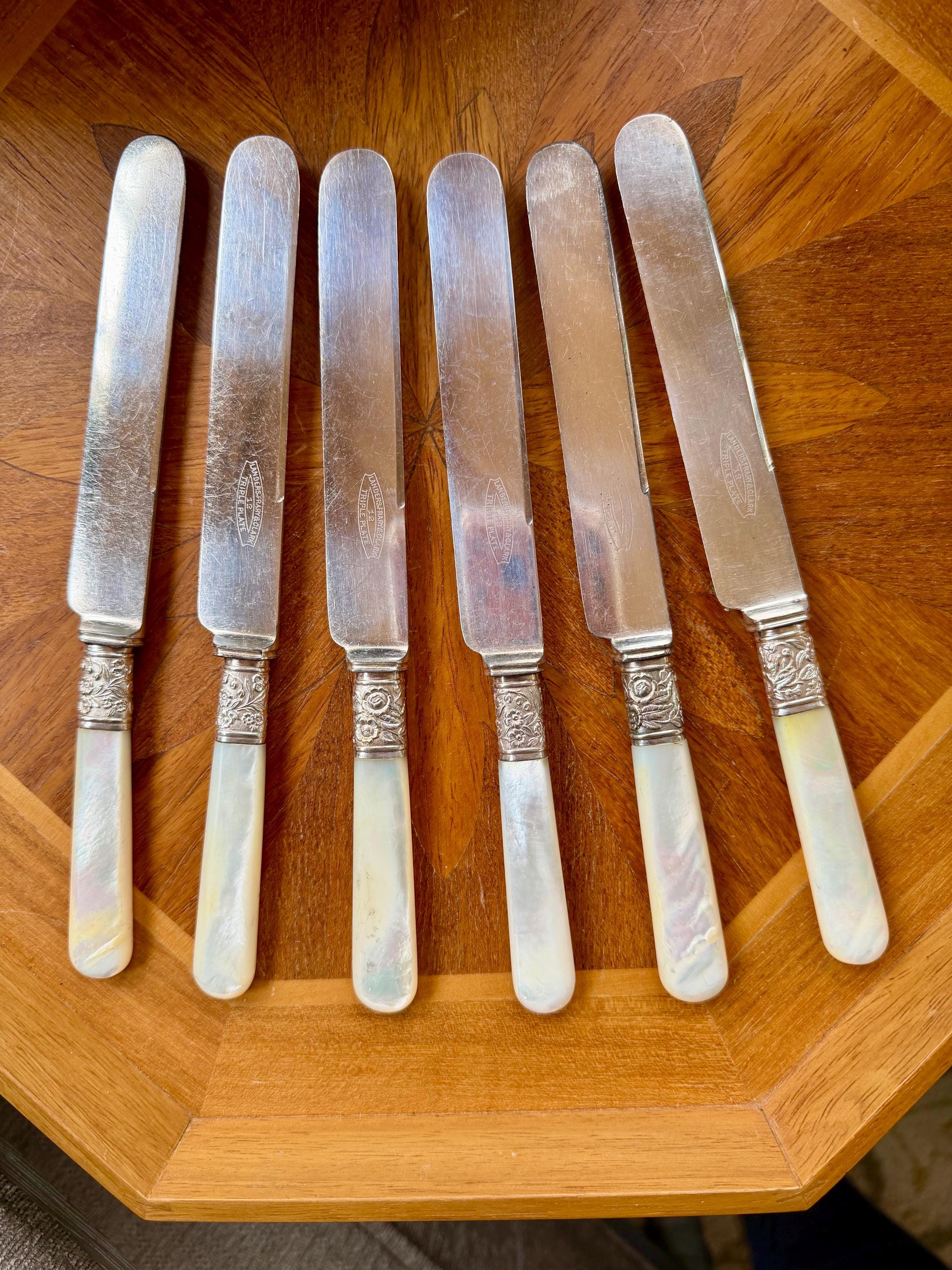 Mother of Pearl Antique Butter Knife - Etsy