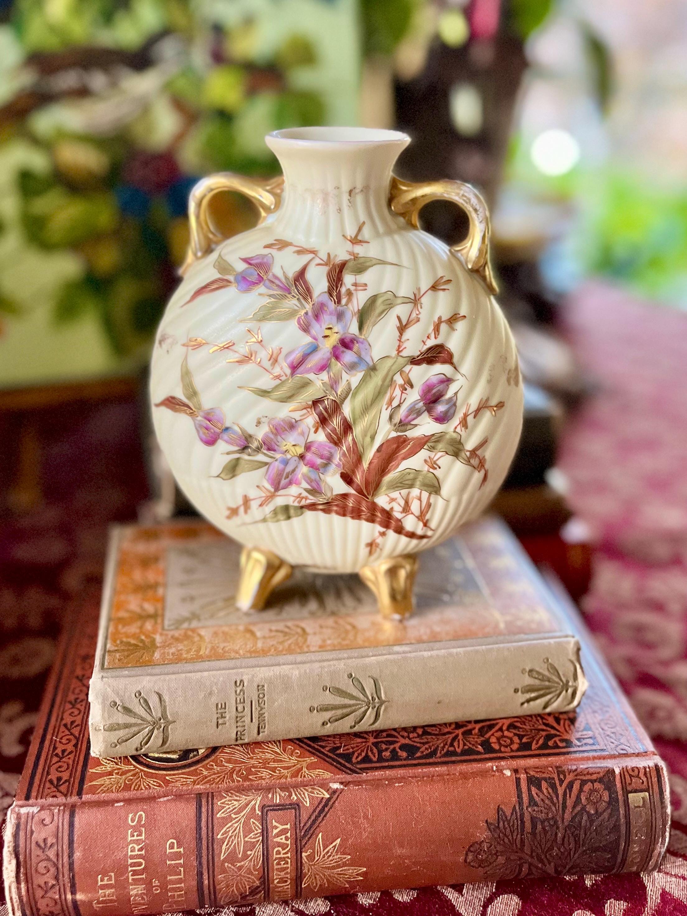 Antique Royal Worcester Porcelain Vase - Etsy