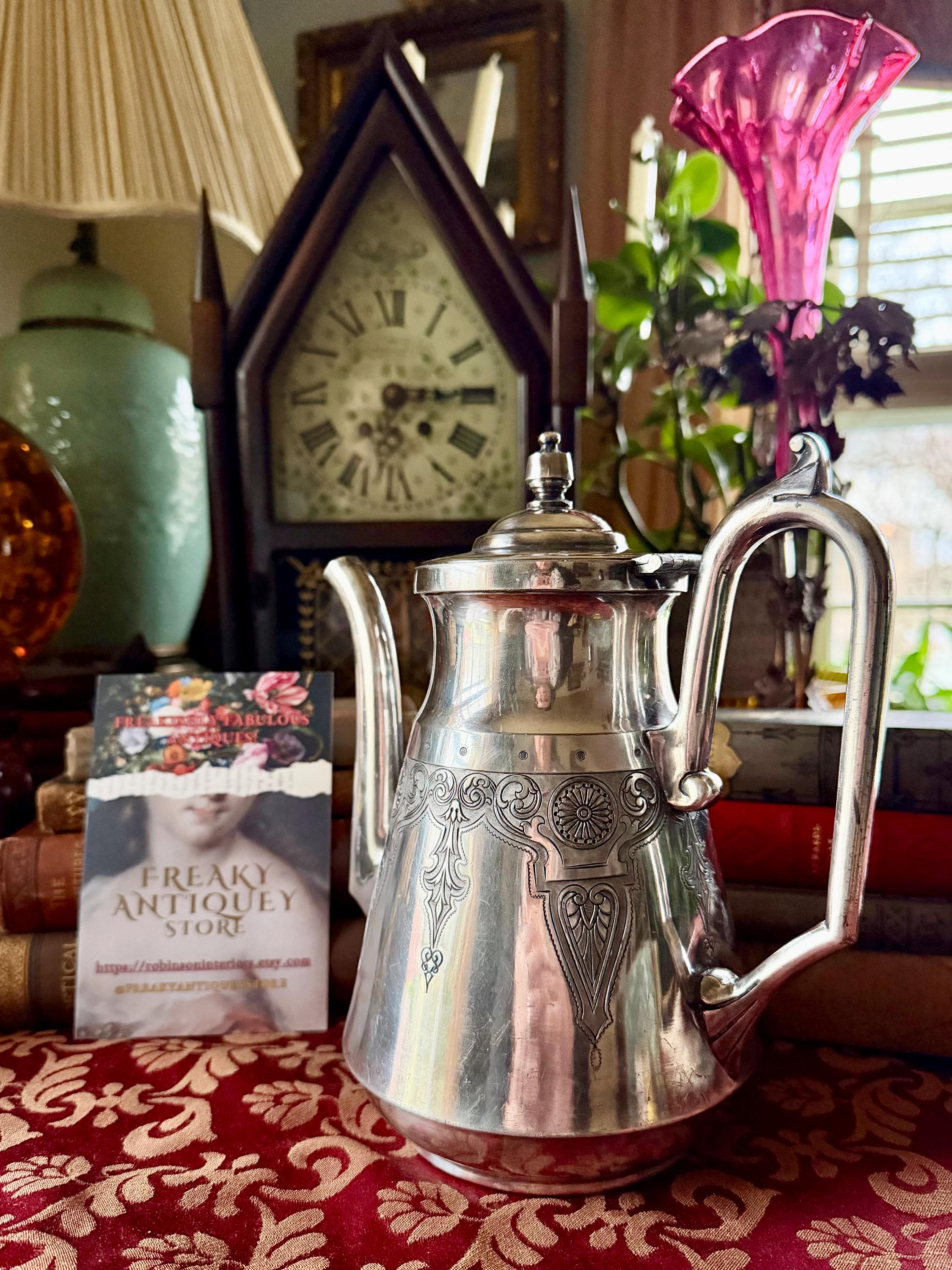 Wilcox Silver Tea Coffee Pot - Etsy