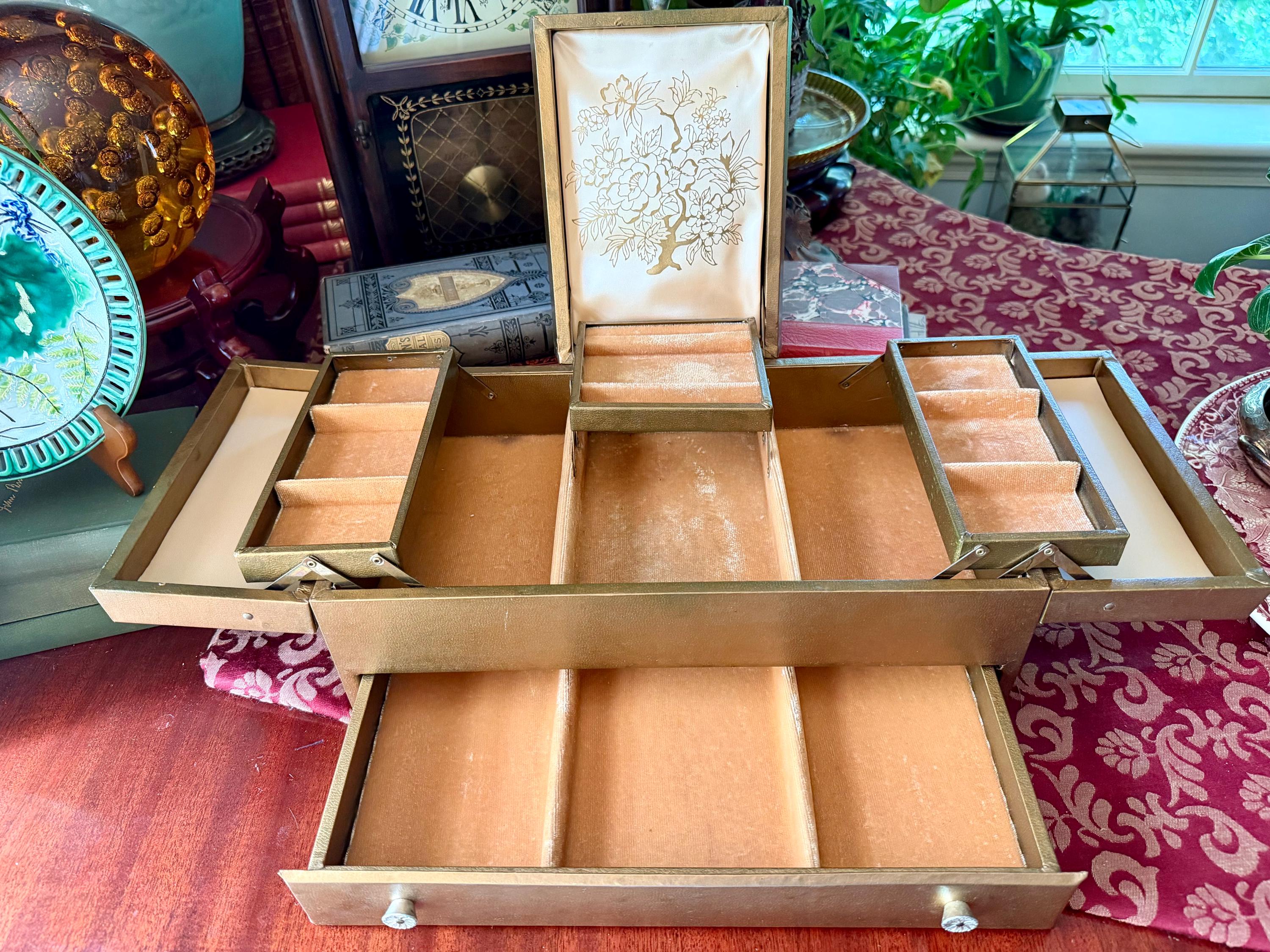 Vintage Jewelry Box 50s - Etsy