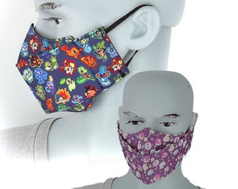 Fabric face mask - Videogames and Anime designs