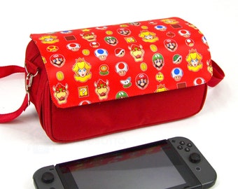 Plumber and friends - Nintendo Switch and accessories bag