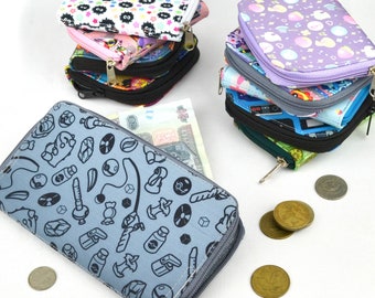 Zipper wallet - Videogames and Anime designs /  Coin Wallet / Coin Purse / Coin Pouch
