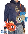 Poke fish plush purse product logo