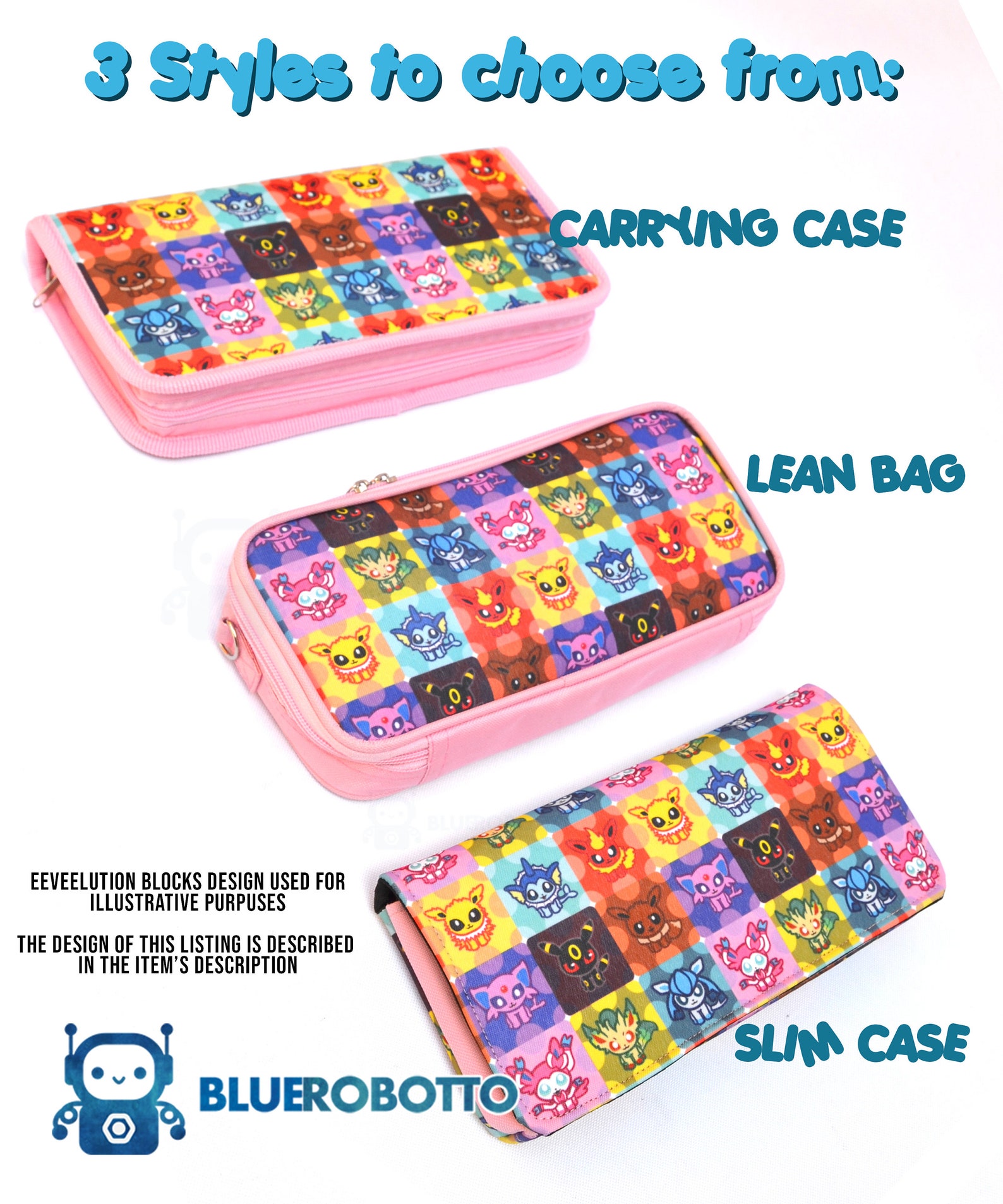 Eeveelution Stripes Nintendo Switch Case - Etsy