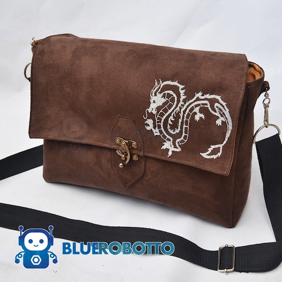 Silver Dragon messenger bag Etsy