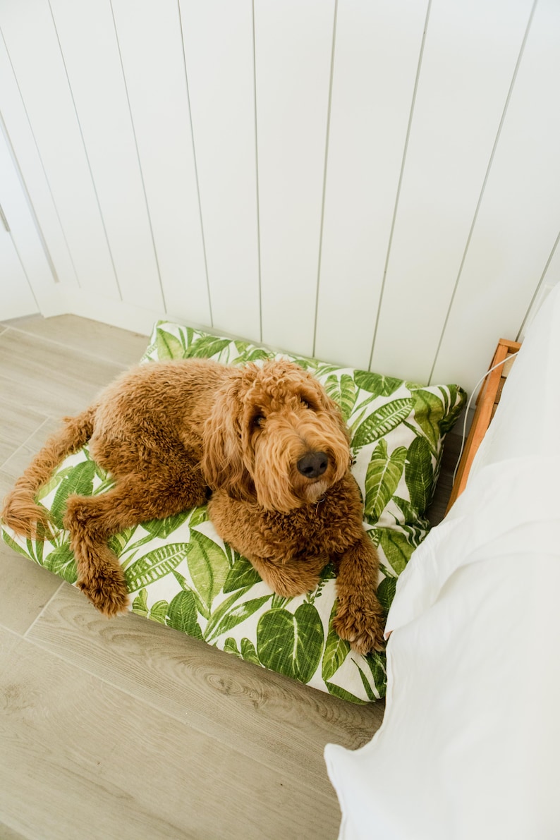 Boho Dog Bed Cover Dog Beds Personalized Dog Bed Leaf Etsy