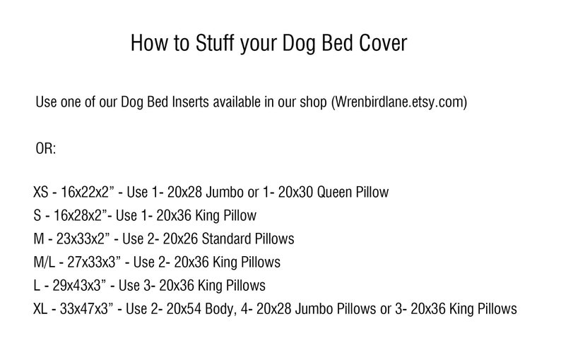 Ticking Dog Bed Cover Dog Beds Personalized Dog Bed Custom Dog Bed Gray or Black Pet Beds Farmhouse Dog Bed ALL SIZES Washable image 4