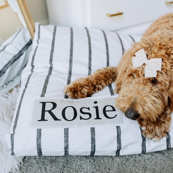 Striped Dog Bed Etsy