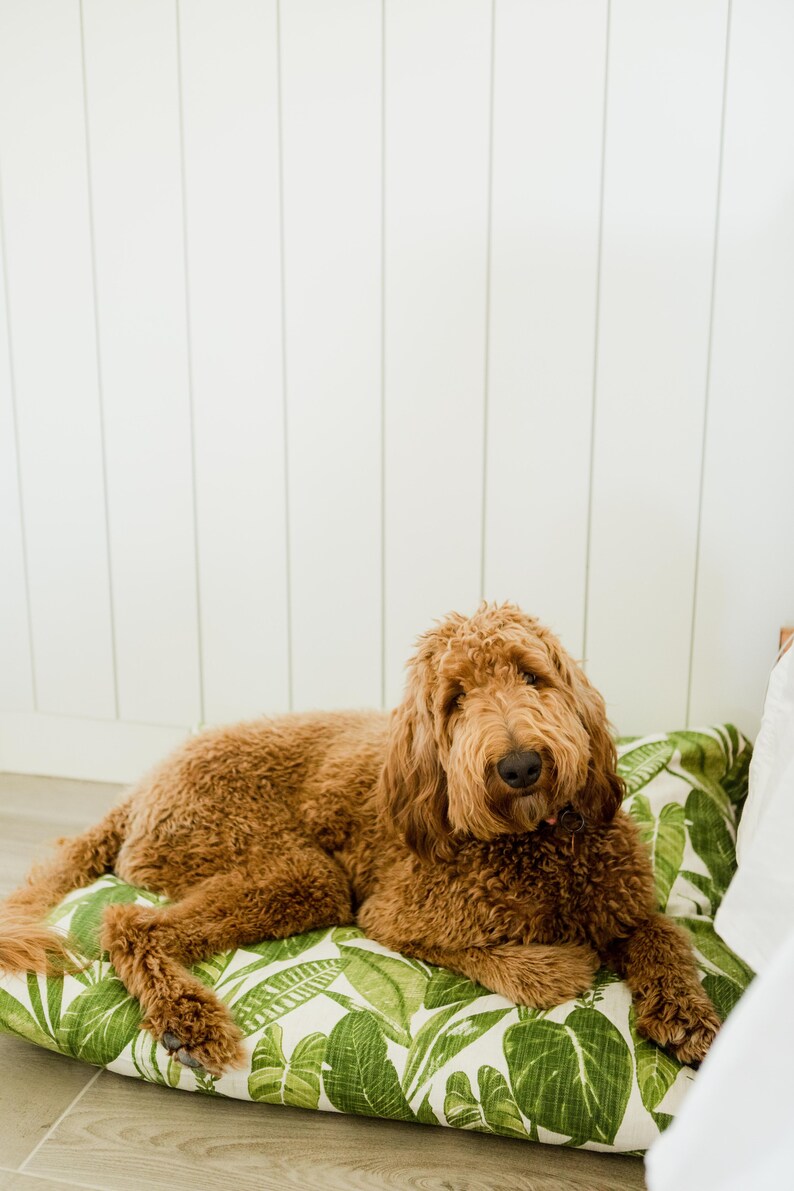 Boho Dog Bed Cover Dog Beds Personalized Dog Bed Leaf Etsy
