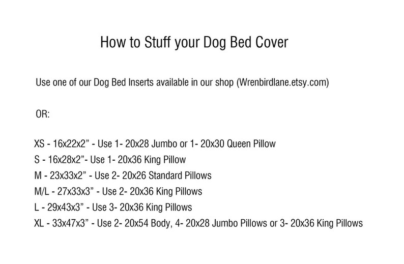 Cama para perros estilo bohemio estilo granja - Funda para cama - Tapete para mascotas - Almohada para mascotas - Cama lavable para perros - Almohada personalizada para perros - Razas pequeñas y grandes imagen 4