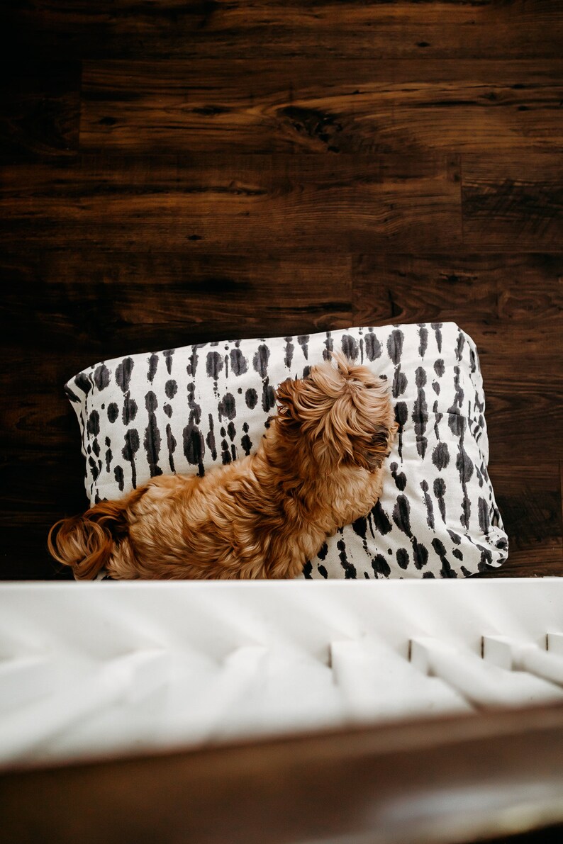 Dog Bed Cover Charcoal Gray Dog Beds Personalized Dog Bed Etsy