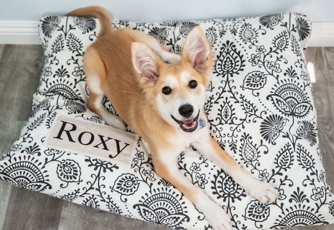 Farmhouse Dog Bed Cover Personalized Dog Bed Pet Bedding Custom Pet Bed