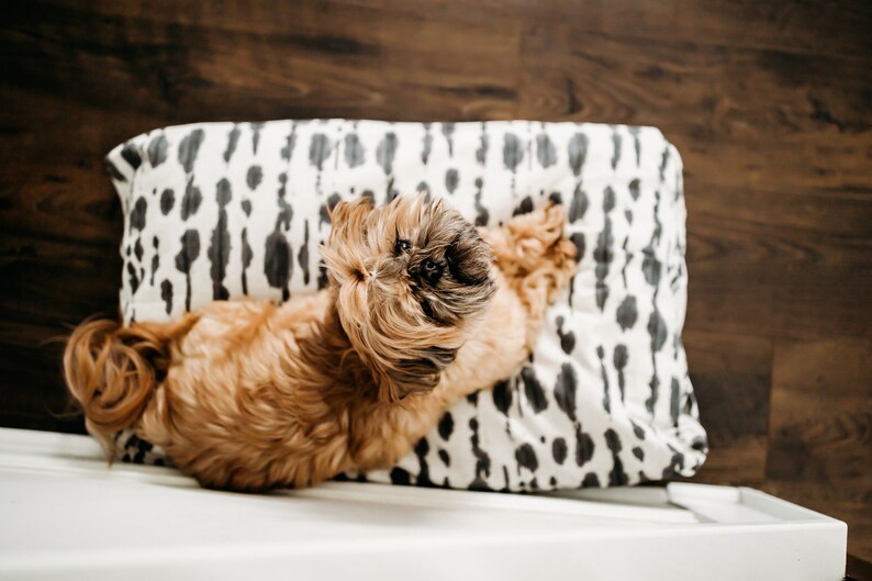 Dog Bed Cover Charcoal Gray Dog Beds Personalized Dog Bed Etsy