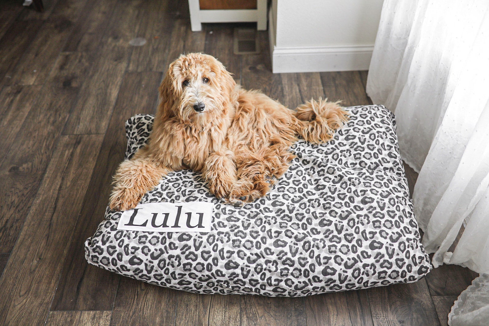 Leopard Dog Bed Cover Dog Beds Personalized Dog Bed Etsy
