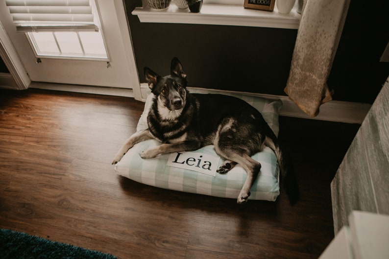 Plaid Dog Bed Dog Bed Cover Personalized Dog Bed Custom Etsy